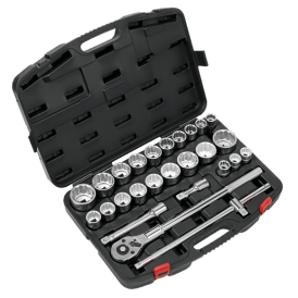 AK2584 3/4 Sq Drive 26 Piece Socket Set 12-point Wall Sockets