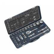 AK27482 Socket Set 26pc 1/2"Sq Drive Lock-On 6pt Metric
