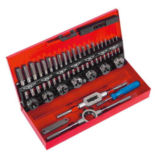 Sealey AK3015 32 Piece Tap & Die Set Split Dies - Metric