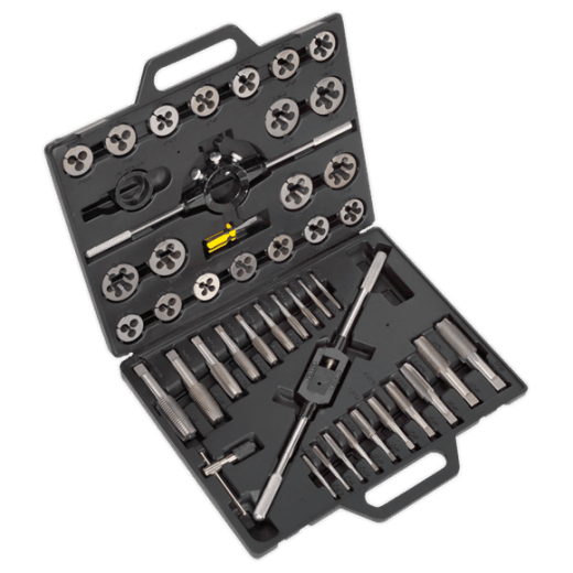 Sealey AK303IMP 45 Piece Imperial Tap & Die Set Split Dies