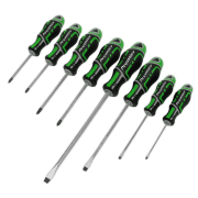 AK4322HV 8 Piece GripMAX Screwdriver Set - Hi-Vis Green