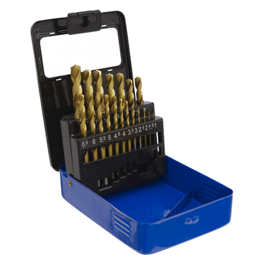 Sealey AK4719 19 Piece HSS Fully Ground Drill Bit Set