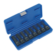 AK5604 1/2" Drive 8 Piece Impact Spline Socket Bit Set