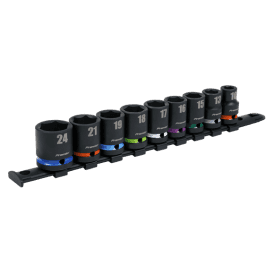 AK5618M 9 Piece 1/2" Square Drive Impact Socket Set