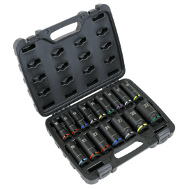 AK5818M 16 Piece 1/2" Square Drive Deep Impact Socket Set