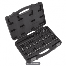 AK6197B TRX-Star* Socket & Security Socket Bit 1/4", 3/8" & 1/2" Drive 38 Piece Set