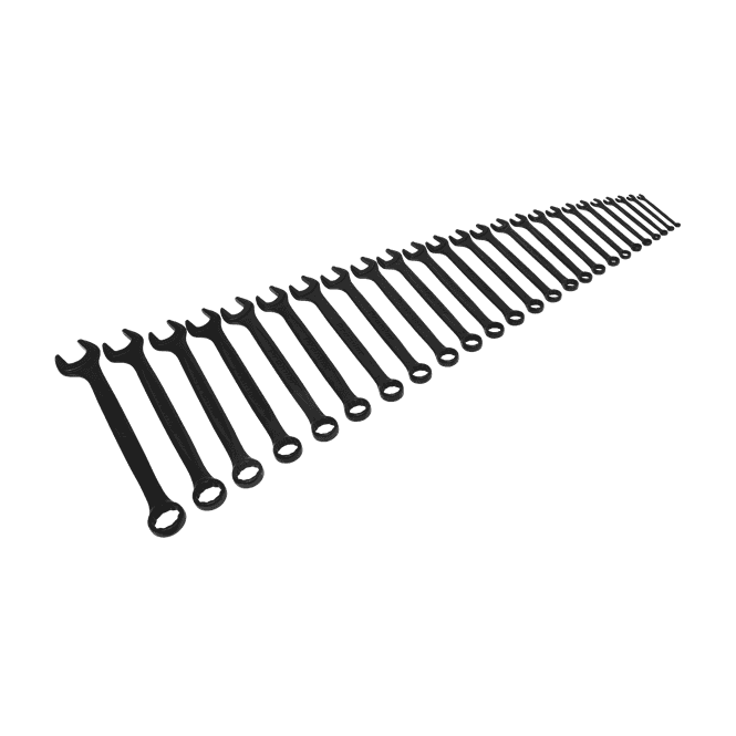 Sealey AK63264B 25 Piece Metric Combination Spanner Set Black 6-32mm