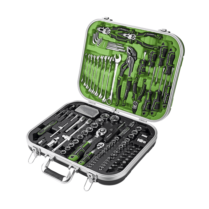 Sealey AK7980HV 136 Piece Mechanics Tool Set Tool Kit Hi Vis Green