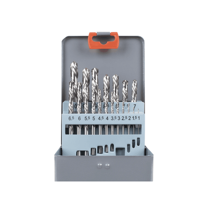 Sealey AK8190 Left-Hand Spiral Drill Bit Set 19pc 