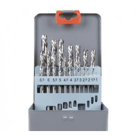 AK8190 Left-Hand Spiral Drill Bit Set 19pc 