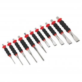 AK9135 11 Piece Punch & Chisel Set Sheathed