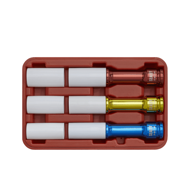 Sealey Alloy Wheel Long Reach Impact Socket Set 3