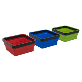 APCSTS Magnetic Collapsible Parts Tray Set 3 Pieces