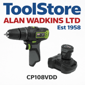 CP108VDD 10.8V Cordless Combi Hammer Drill Kit 1 x 2Ah Battery Ø10mm Chuck