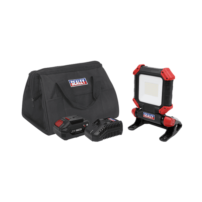Sealey CP20VCLKIT1 20V Cordless Worklight SMD LED 1800lm 1 x 4.0ah Battery + Charger