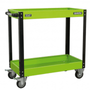 CX109HV 2 Level Hi-Vis Green Workshop Trolley