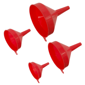 F94 Economy Fixed Spout Funnel Set 4 Piece