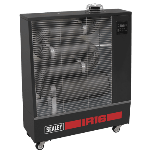 Sealey IR16 Infrared Diesel Space Heater 16kw Industrial Garage Heater 230v-50hz 55,000 btu