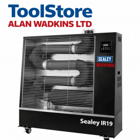 IR19 Infrared Diesel Heater 19KW Industrial Wheeled Space Warmer 240v
