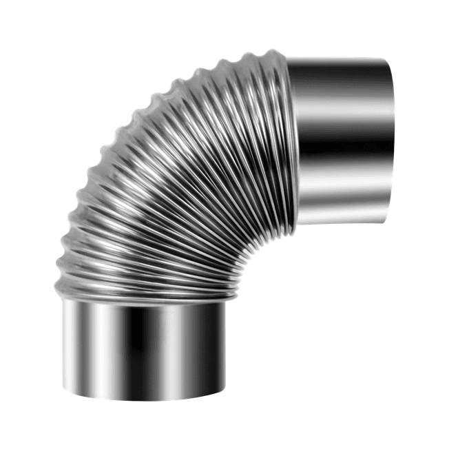 Sealey IREX3 Stainless Steel Exhaust / Flue Pipe Bend 90 Degrees For IR13 OR IR16