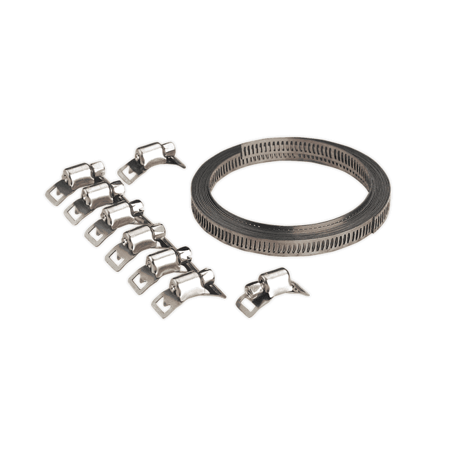Sealey JC97 Self-Build Hose Clip Set 8mm Band Width