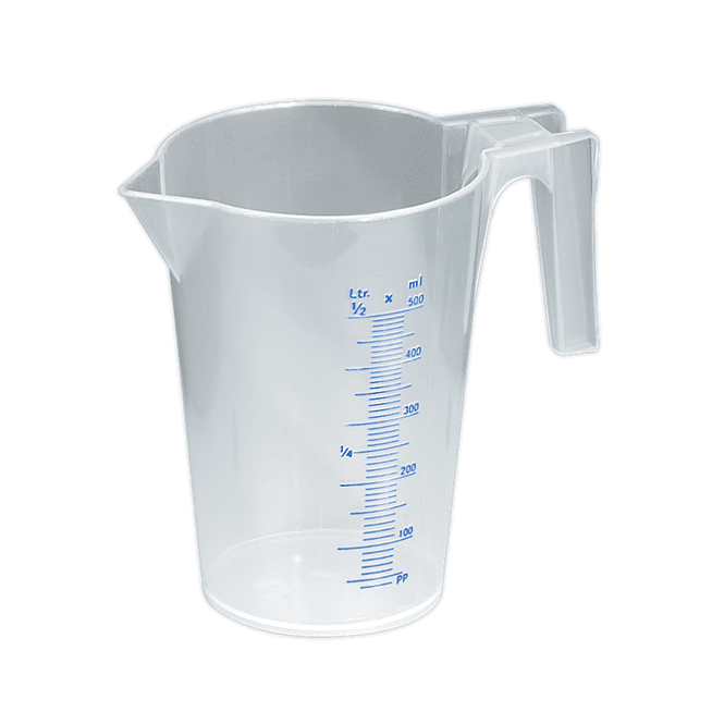 Sealey JT0500 0.5L Translucent Measuring Jug