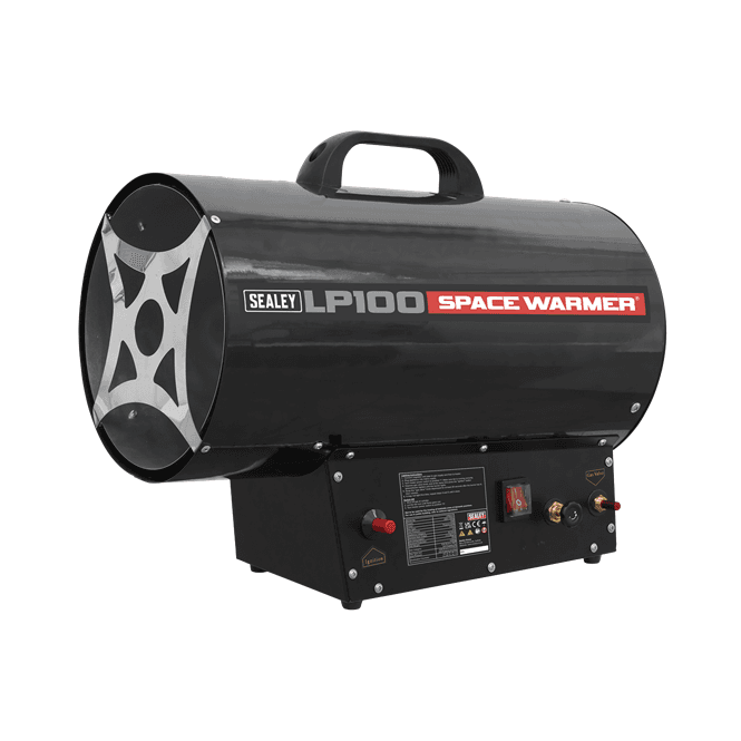 Sealey LP100 Propane Space Heater Space Warmer 61000-102000Btu/hr (18-30kw) 240v