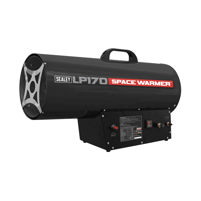 Sealey LP170 Propane Space Heater Space Warmer 102,000-170,000Btu/hr