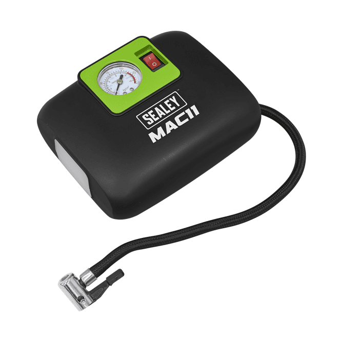 Sealey MAC11 12V Tyre Inflator With Worklight