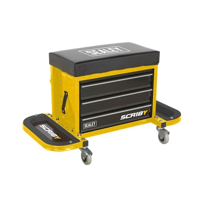 Sealey Mechanics Utility Seat & Toolbox SCR18Y Yellow