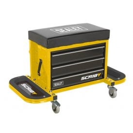 Mechanics Utility Seat & Toolbox SCR18Y Yellow