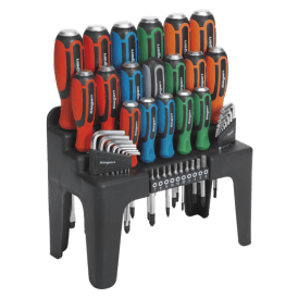 S01106 44 Piece Hammer-Thru Screwdriver, Hex Key & Bit Set