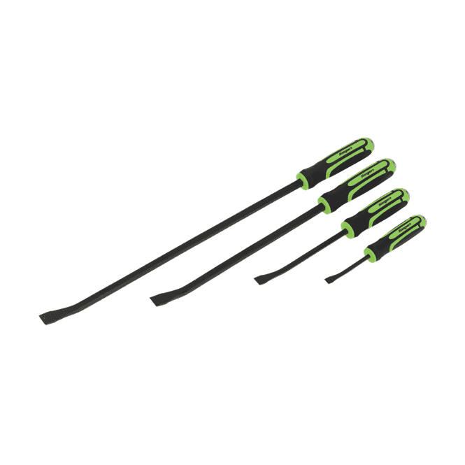 Sealey S01138 4 Piece Heavy-Duty Angled Pry Bar Set with Hammer Cap