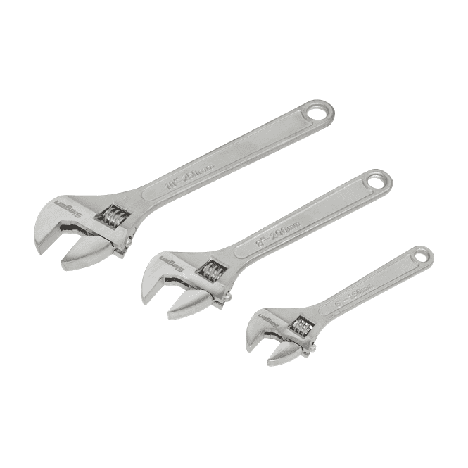Sealey S0448 3 Piece Siegen Adjustable Wrench Set