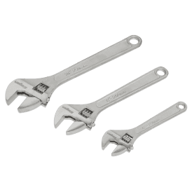 S0448 3 Piece Siegen Adjustable Wrench Set