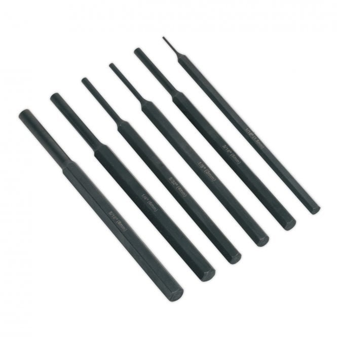 Sealey S0800 Siegen Parallel Pin Punch Set 6 Piece