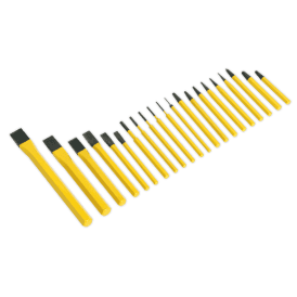 S0805 21 Piece Punch & Chisel Set Chrome Vanadium Steel