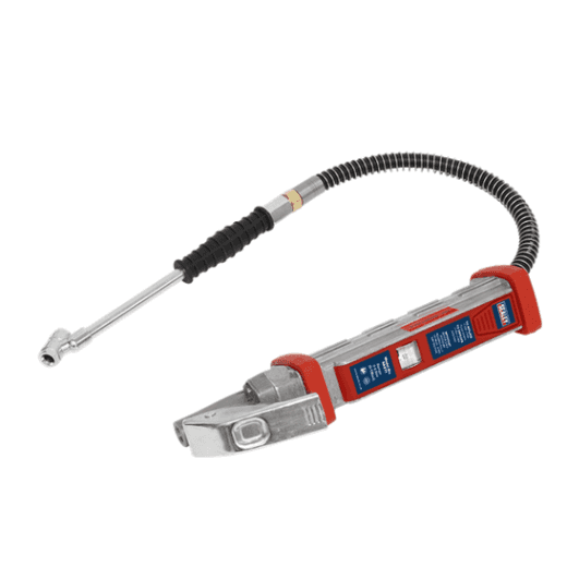 Sealey SA371 Tyre Inflator with 0.5m Hose & Twin Push-On Connector