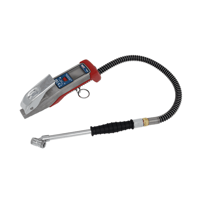 Sealey SA374 Digital Tyre Inflator 0.5m Hose with Push-