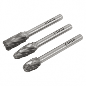 SDBCK3 Tungsten Carbide Rotary Burr 3 Piece Set