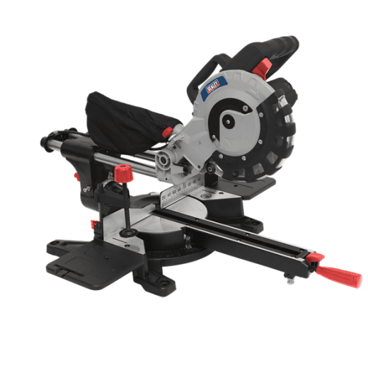 Sealey SMS216 216mm Double Sliding Compound Mitre Saw 240v 1450 Watt Motor