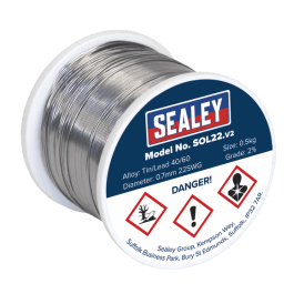 SOL22 Quick Flow Solder Wire 2% 0.7mm/22SWG 0.5kg Reel