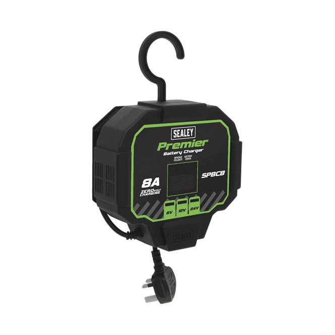 Sealey SPBC8 8A Automatic Smart Battery Charger & Maintainer