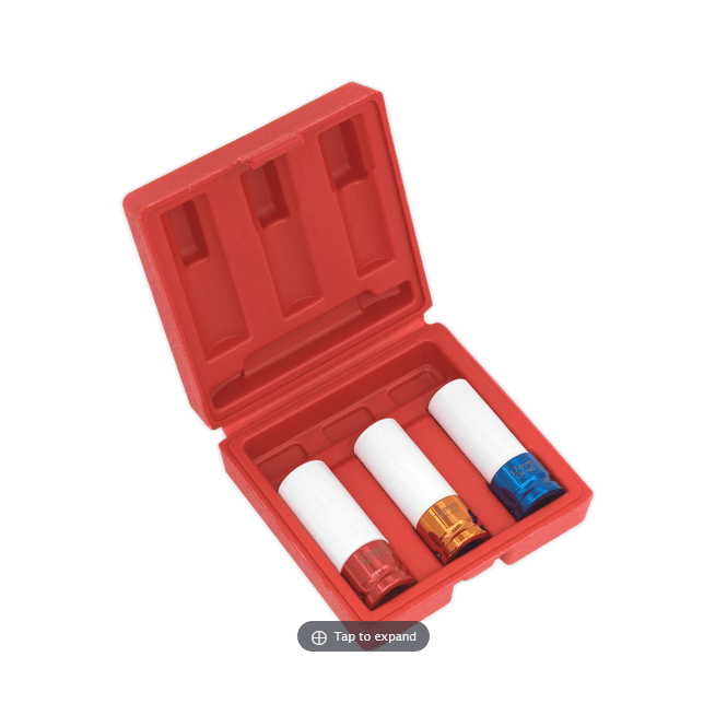 Sealey SX031Alloy Wheel Impact Socket Set 3pc 1/2
