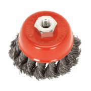 TKCB651 65mm Twist Knot Wire Cup Brush M14 x 2mm