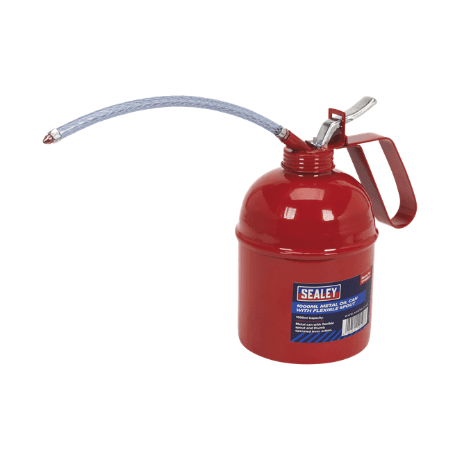 Sealey TP1000 1000ml Metal Oil Can with Flexible Spout