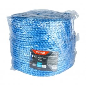 12mm Blue Poly Rope Polypropylene Rope Long Coil 12mm x 220m BR12220C