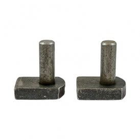 19mm Flat Gate Hooks To Weld Self Colour GHW19S