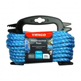 Blue Polypropylene Rope Winder 10mm x 10m BR1010W