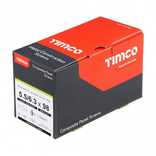 Timco LH98W16B 5.5/6.3 x 98Hex No.3 S/Drill C/Screw W1610